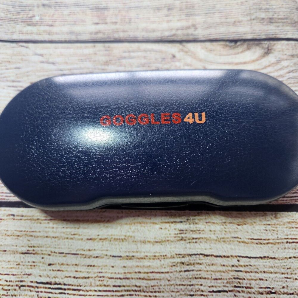 GOGGLES4U Sunglass Eyeglass Hard Shell Hinged Protective Travel Case Blue